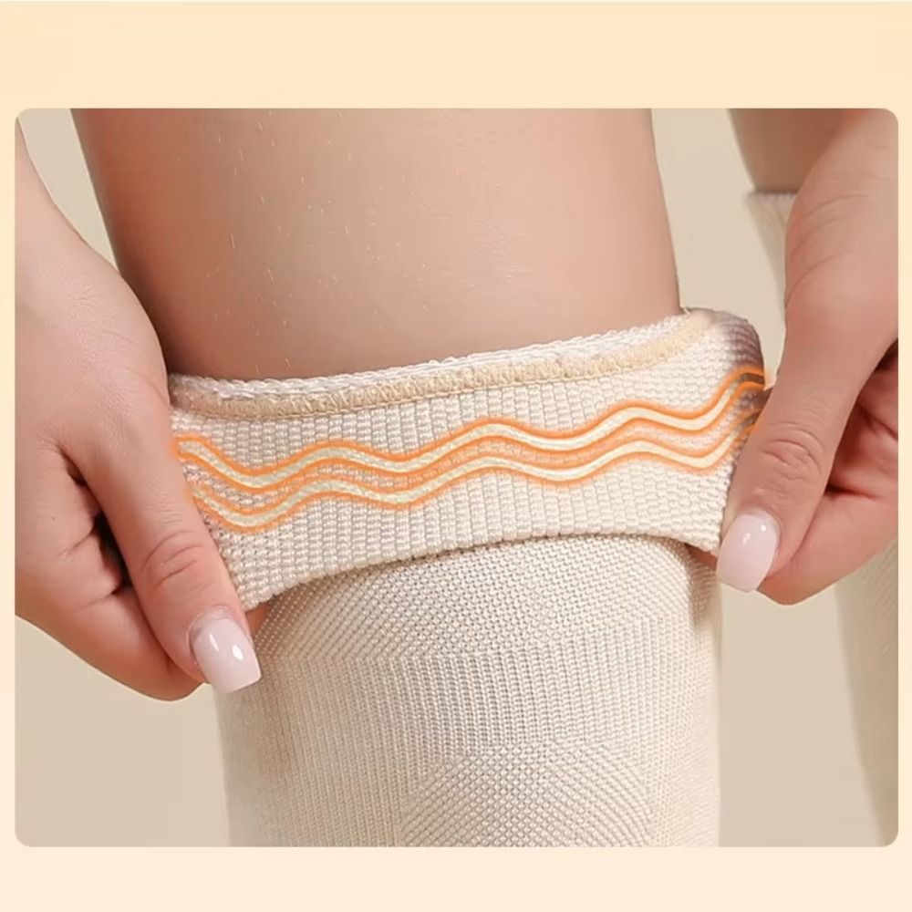 따뜻한 면 스포츠 무릎 패드 누드 블랙 그레이 탄력있는 - Sports Equipment Knee Support 리뷰 및 가격