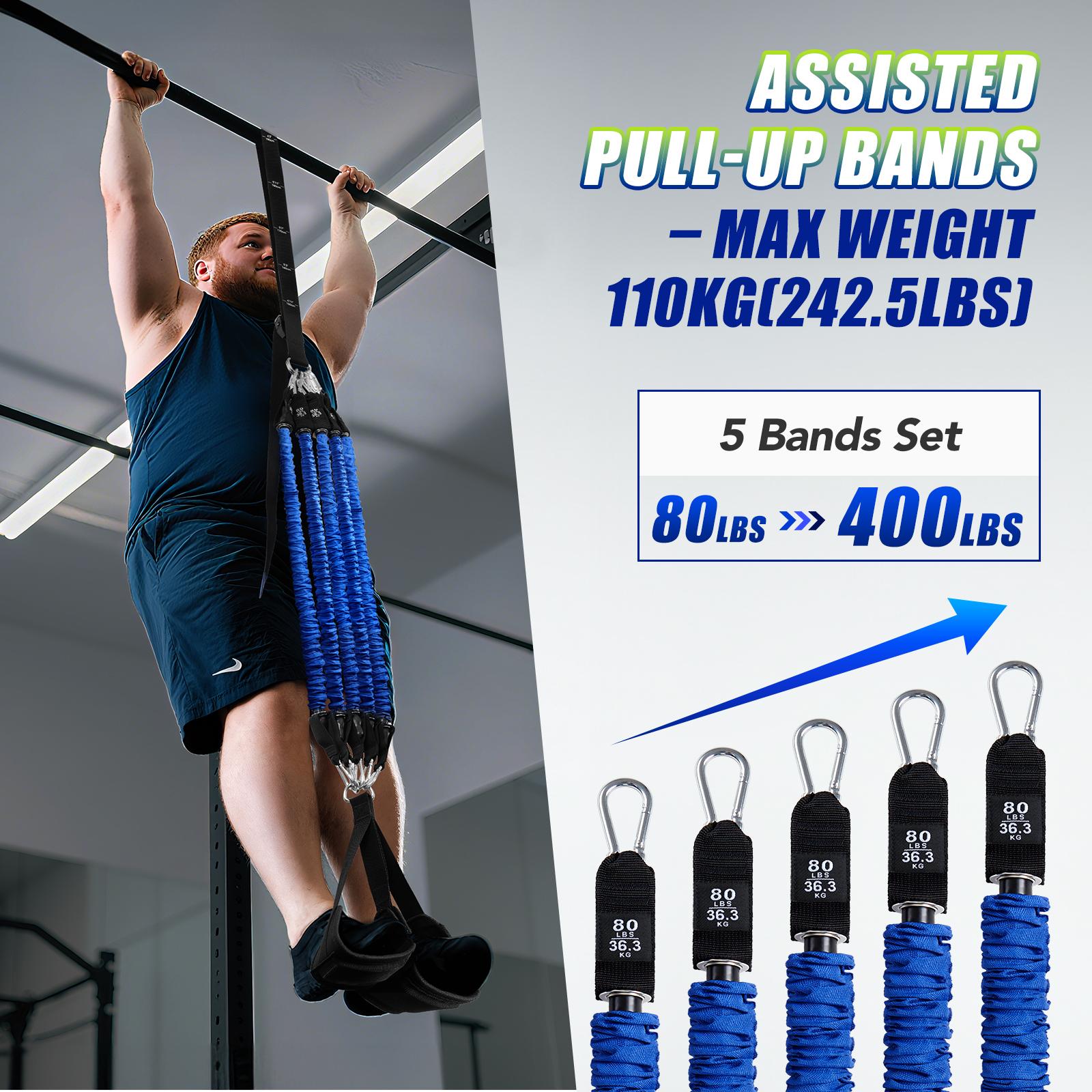 헤비 듀티 풀업 어시스트 밴드 세트 4x80lbs 조절 - Sports Equipment Near Me 리뷰 및 가격