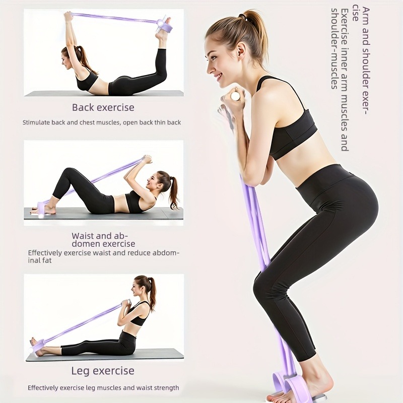 4튜브 페달 저항 밴드 다기능 텐션 로프 탄성 요가 풀 - Sports Equipment Near Me 리뷰 및 가격
