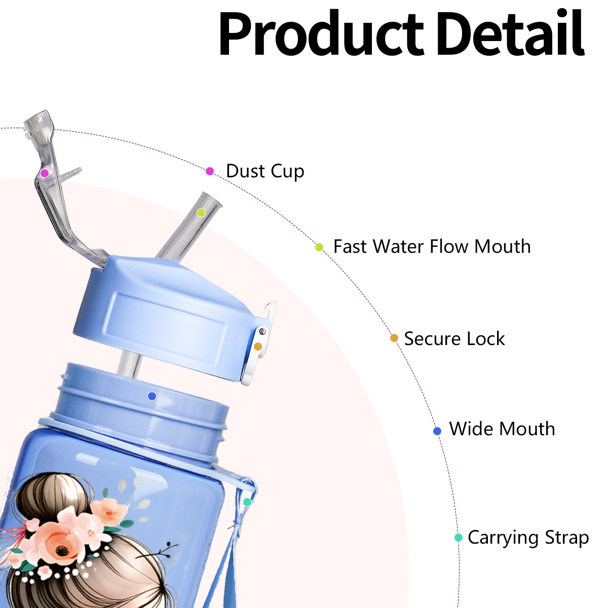 발레리나 프린트 750ml 스포츠 물병 야외 여행 피트 - Sports Equipment Types 리뷰 및 가격