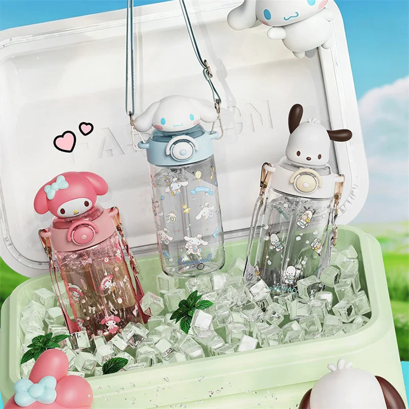 X&W 카와이 산리오 인형 빨대컵 650ml 만화 헬로 - Sports Equipment Types 리뷰 및 가격