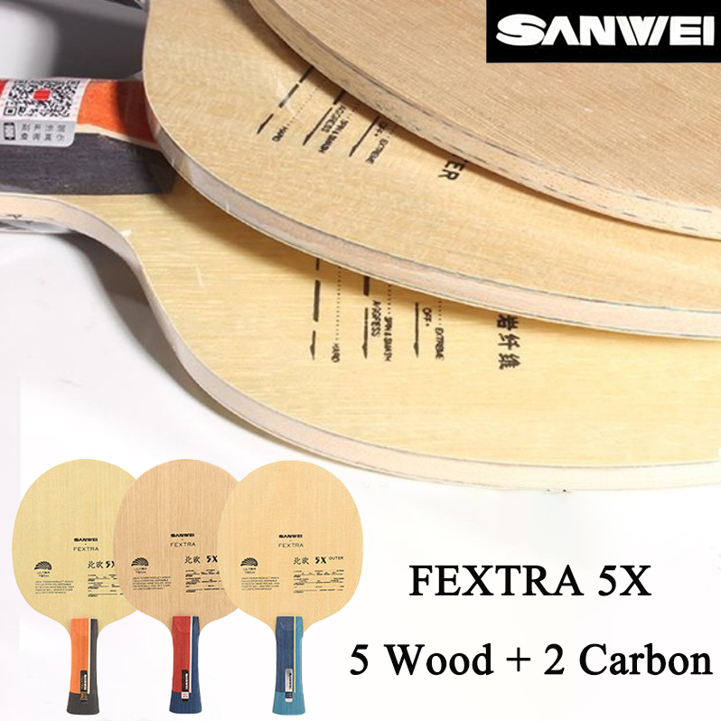 SANWEI FEXTRA 5X 블루/옐로우 아릴레이트  - Table Tennis Paddle 리뷰 및 가격
