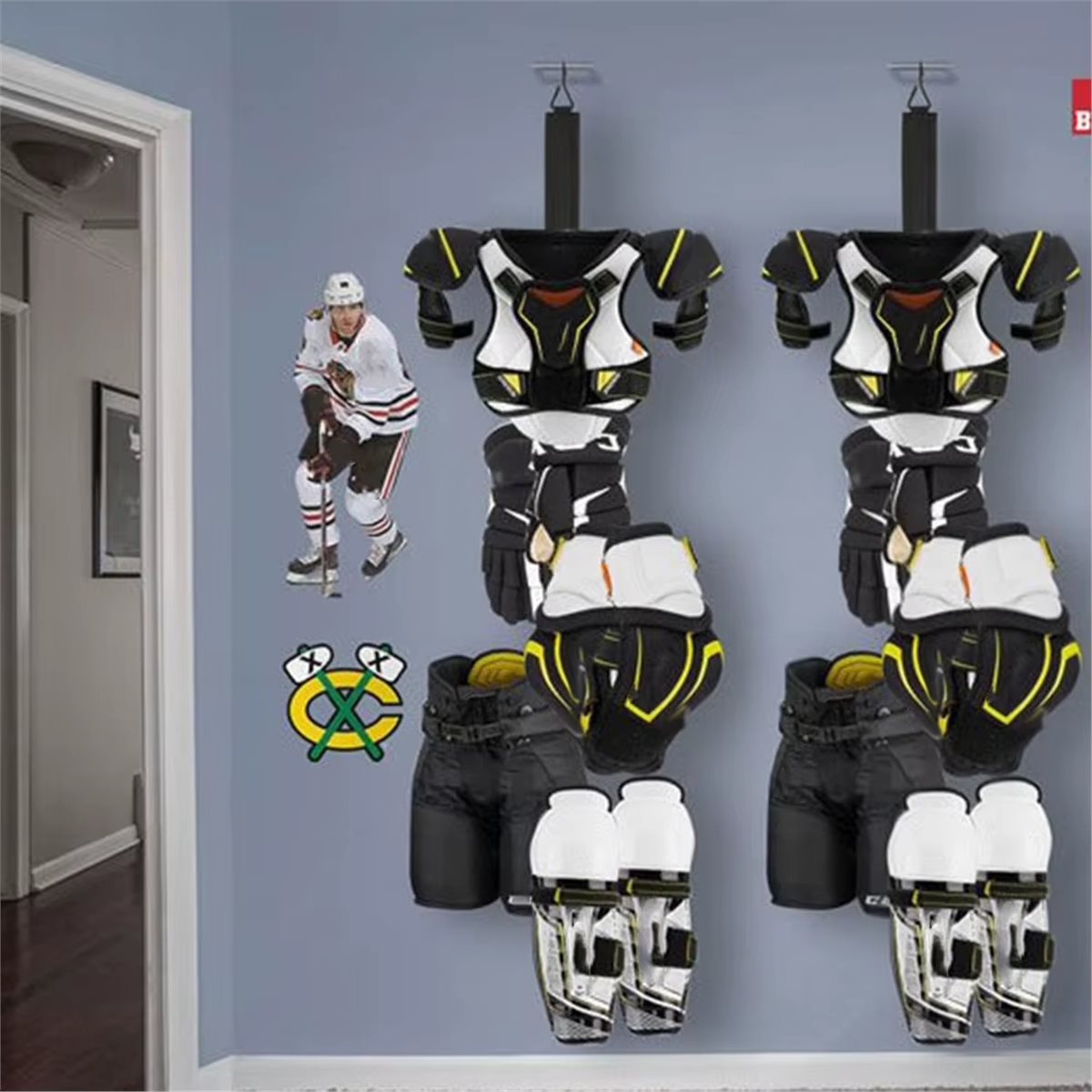 AD45 하키 건조대 장비, 5개의 후크가 있는 하키  - Sports Equipment Drying Rack 리뷰 및 가격